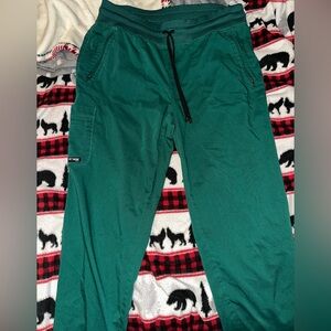 Greys Anatomy Hunter Green Jogger Scrub Pants